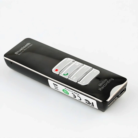 SZPIEGOWSKI DYKTAFON CYFROWY BLUETOOTH DVR-188 AKTYWACJA GŁOSOWA BLUETOOTH 16GB