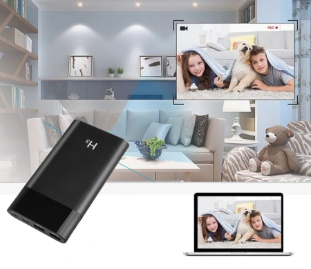 Mini ukryta kamera w powerbank H3 tryb nocny Full HD