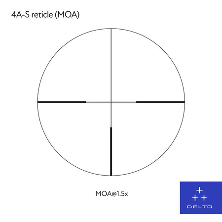 Luneta celownicza Delta Titanium HD 1,5-9x45 4A S