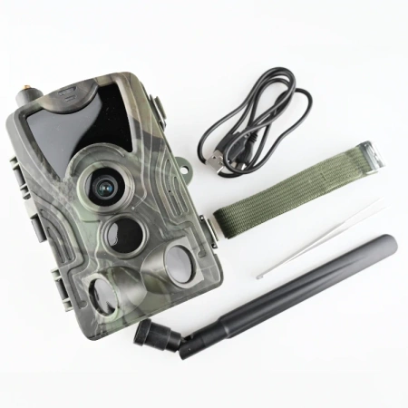 ZESTAW FOTOPUŁAPKA GSM HC-801PRO-4G LTE + 8XAA + SD 32GB + SIM