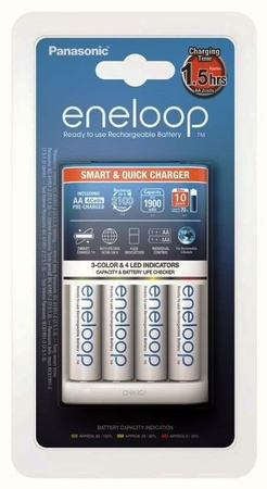 Ładowarka Panasonic Eneloop BQ-CC55+ 4x R6/AA 2000mAh BK-3MCCE