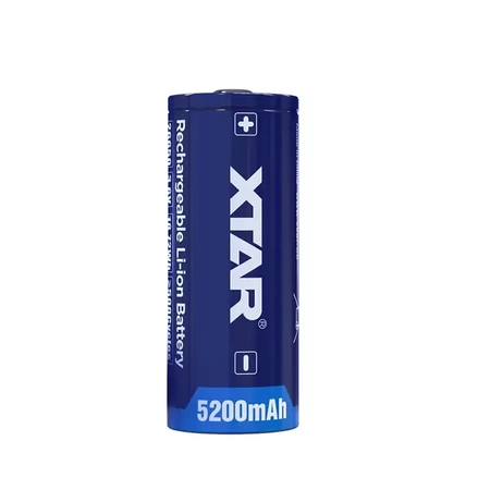 AKUMULATOR XTAR 26650 3,6V LI-ION 5200MAH Z ZABEZPIECZENIEM BUTTON TOP