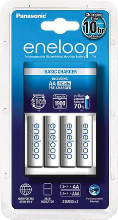 Ładowarka Panasonic Eneloop BQ-CC51+ 4x R6/AA 2000mAh BK-3MCCE