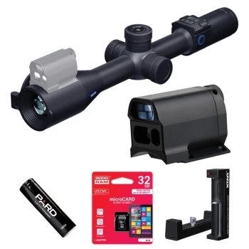 Zestaw celownik noktowizyjny PARD Night Stalker 4K Pro LRF 100 mm + IR850nm + akcesoria