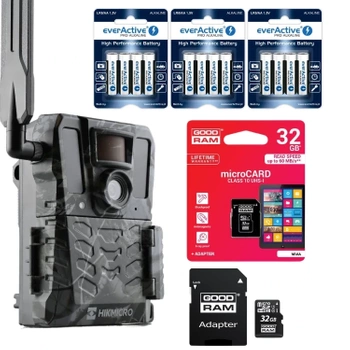 ZESTAW! FOTOPUŁAPKA KAMERA LEŚNA HIKMICRO M15 4G 10MPX