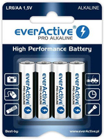 Baterie AA / LR6 everActive Pro Alkaline - 4 sztuki (blister)