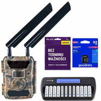 ZESTAW Fotopułapka kamera leśna 4.0CG Pro 60° ZASILANIE