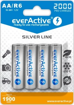 AKUMULATORKI 4X AA / R6 EVERACTIVE NI-MH 2000 MAH