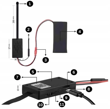 MINI KAMERA WIFI S68 EGZ DO CZYTANIA TEKSTU